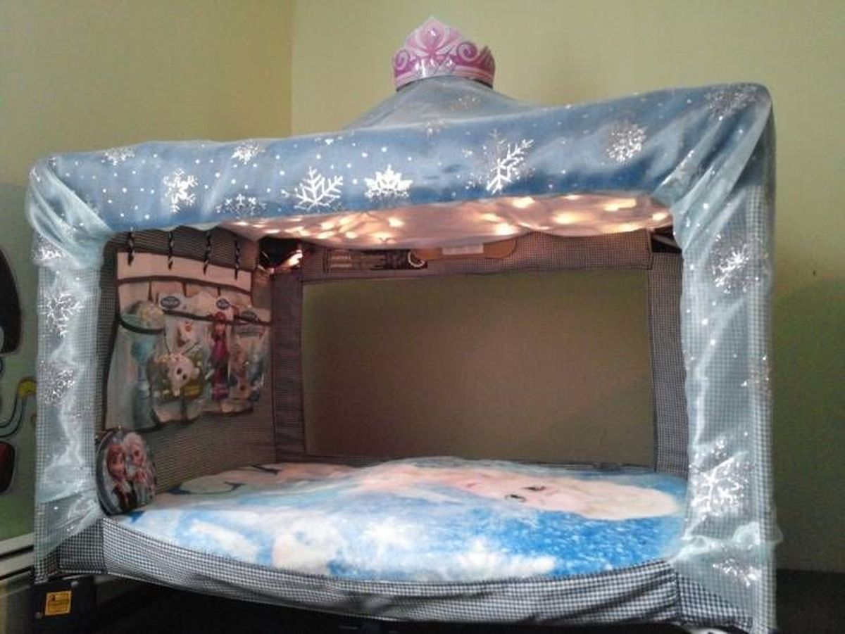 reutilizar cuna viaje fuerte frozen pinterest Alicia Good